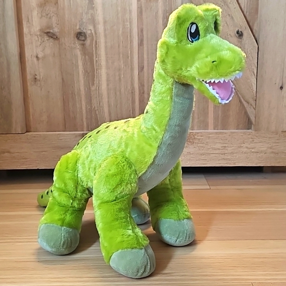 Rare Australia Exclusive Build A Bear Green Spotted Brachiosaurus 23" Plush Toy